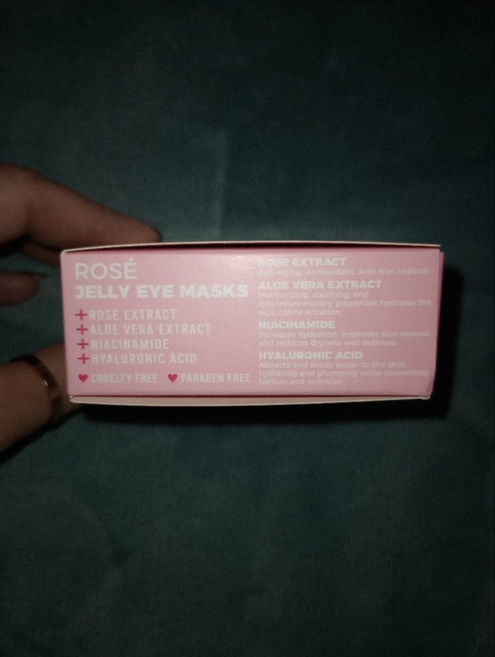 Rosé Jelly Eye Masks -  Hydrating Eye Patches - Picture 2 of 2
